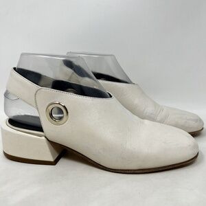 tibi slingback block heel pumps 35